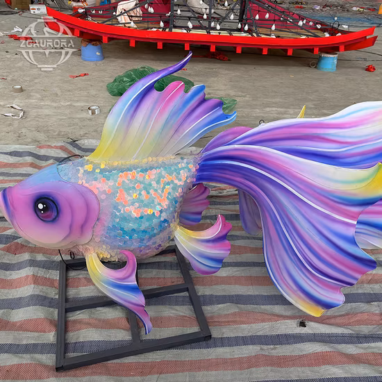 거대한 야외 쇼 중국 봄 축제 조명 랜턴