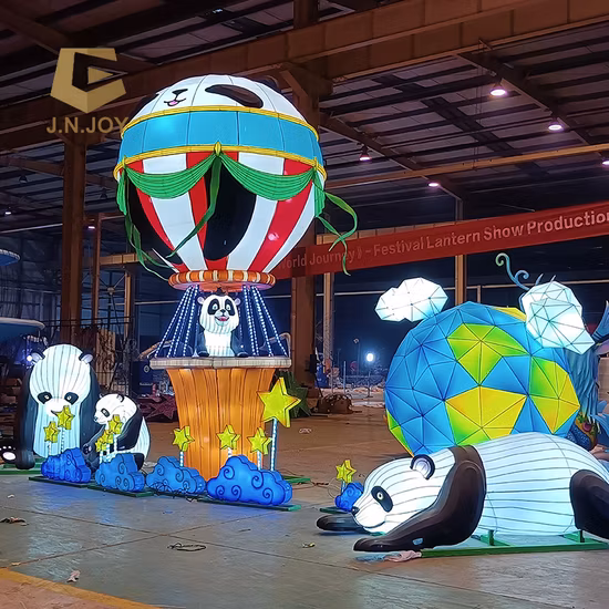 새해 축제 장식 직물 중국어 번체 용 보트 랜턴